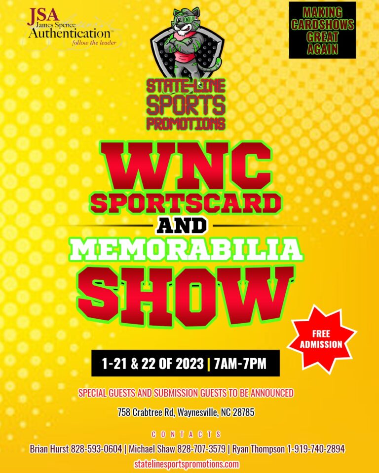 WNC Sportscard & Memorabilia Show Smoky Mountain Event Center